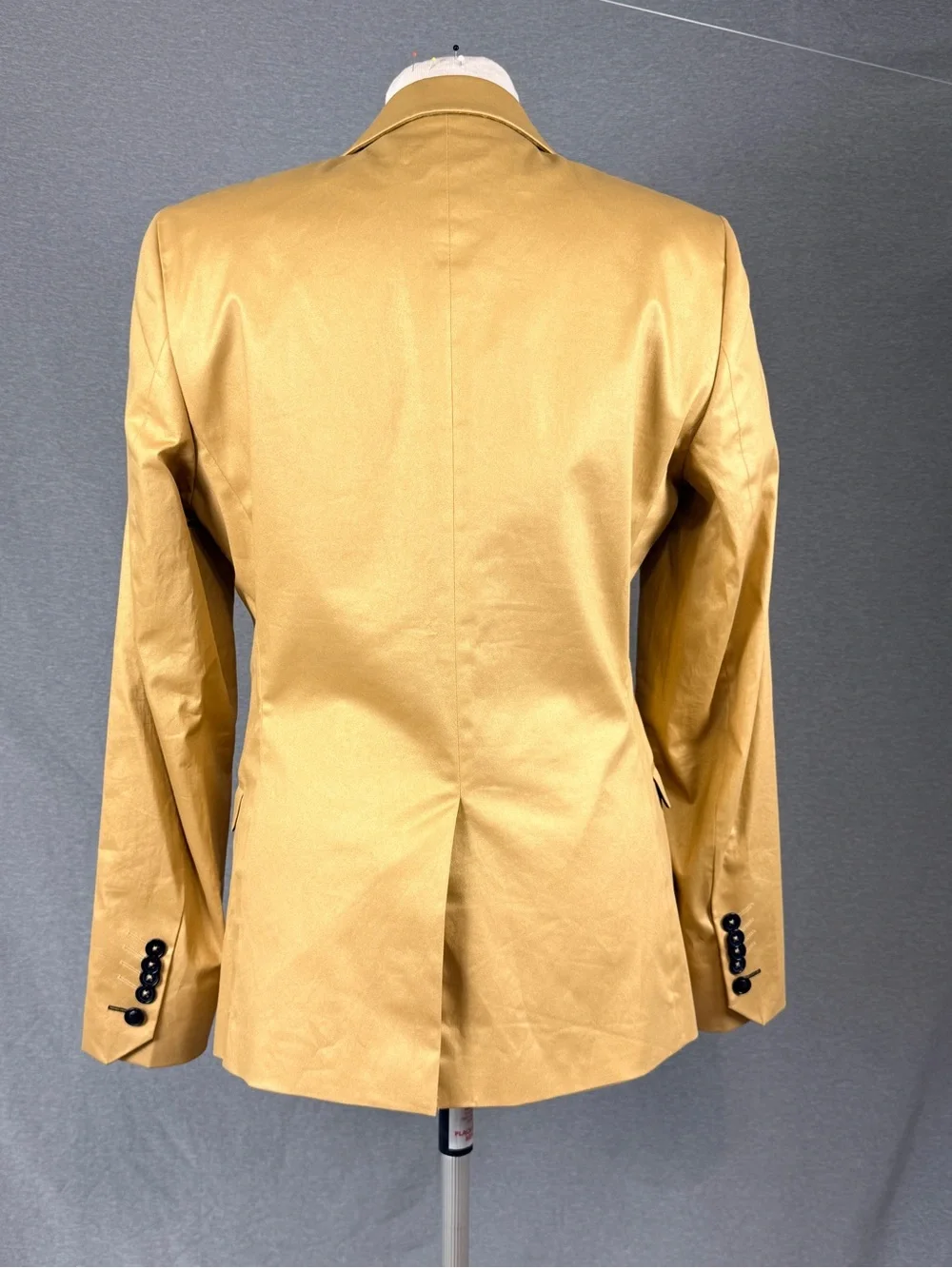 Noose & Monkey Van Gogh Blazer Jacket 38R Gold Beige Slim Fit Boho Indie Retro